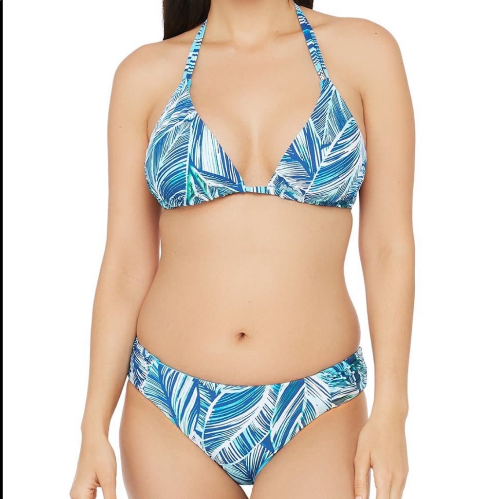 La Blanca Sketched Leaves Reversible Bikini Set